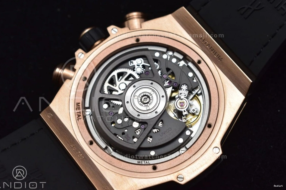 Rainbow Bang Gummy 1:1 Strap 45mm Big A1280 King Best Unico RG on Edition Rainbow ZF 0117